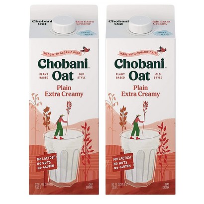 Chobani Extra Creay ain Oatik 미국 초바니 엑스트라 크리미 플레인 오트밀크 52oz 1 2통
