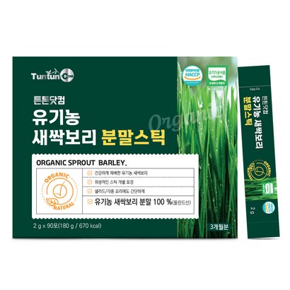 튼튼닷컴 유기농 새싹보리 분말스틱