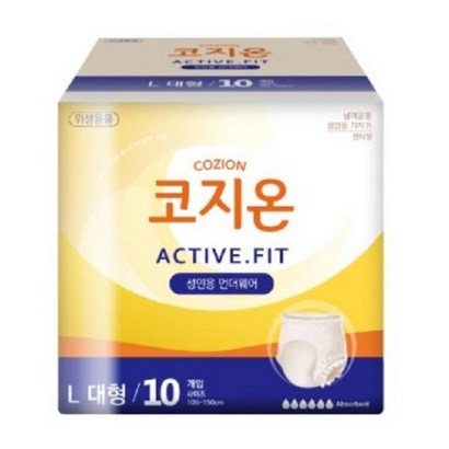 코지온 요실금팬티언더웨어 성인용기저귀 대형 입는타입 50매