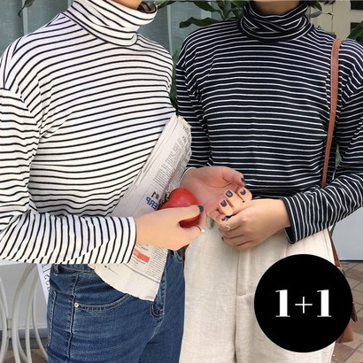 주디앤 여성 위티 찰랑 스트라이프 목티 2개 리빙공감 리뷰후기