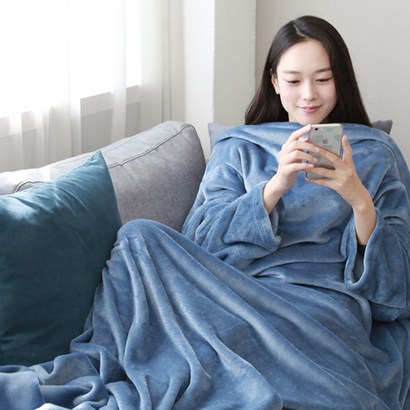 서울물산 극세사 소매담요 파우치 리뷰후기