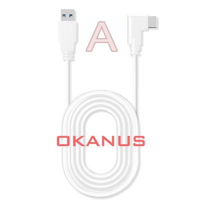 오큘러스 퀘스트2 링크 케이블 화이트 USB-CtoA C연결