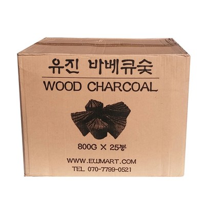 유진바베큐숯 캠핑 바베큐 참숯 맹그로브 검탄 봉지숯