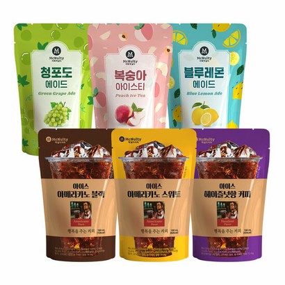 아이스 파우치 음료 3종x10개입