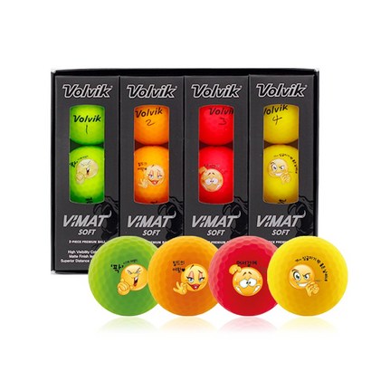 볼빅 VIAT SOFT 만월이 캐릭터 골프공 4종