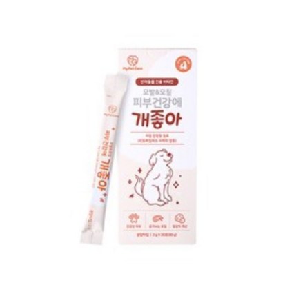 헬스업 반려동물 마이펫케어 모발 앤 모질 피부건강에 개좋아 영양제