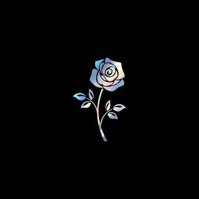 자동차포인트 00920 장미 조각 튜닝스티커