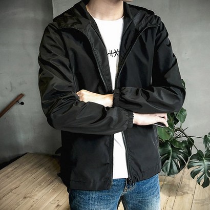 시티라벨 베이직 바람막이 점퍼