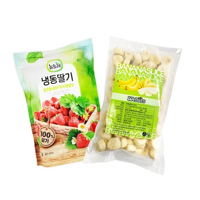 웰루츠 딸바 홀 딸기 수입 바나나 주스 리뷰후기