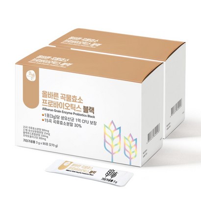 올바른 곡물효소 프로바이오틱스 블랙