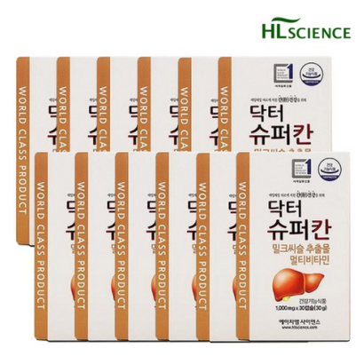 에이치엘사이언스 닥터 슈퍼칸 30캡슐x12개/밀크씨슬 리뷰후기