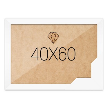 보석십자수액자 40x60 고급형 우드 화이트