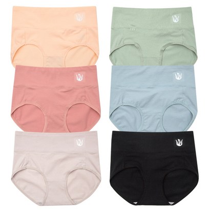 COTTONONE 여성 복부 면팬티 6매입세트