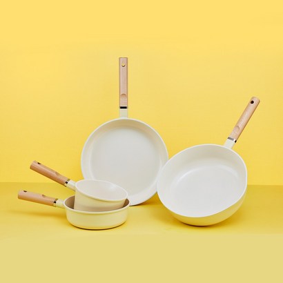 IH 눌어붙지 않는 건강한 세라믹팬 마쉬옐로우 후라이팬 궁중팬 웍팬 밀크팬