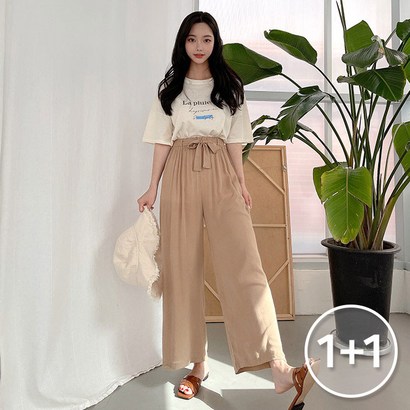 코코블랑 인디아 리본밴딩와이드팬츠 리뷰후기