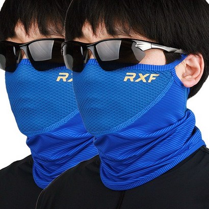 RXF 맥스나인 앞뒷면 라운드메쉬 여름 냉감 골프스킨 멀티스카프 파크골프