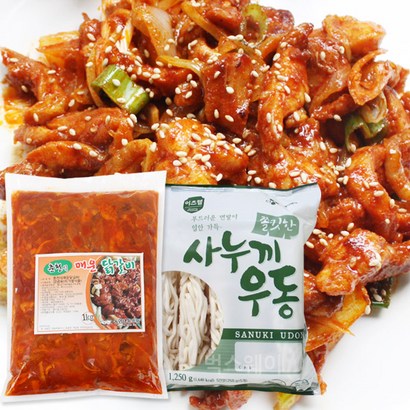 춘천식 매운닭갈비 사누끼우동 1