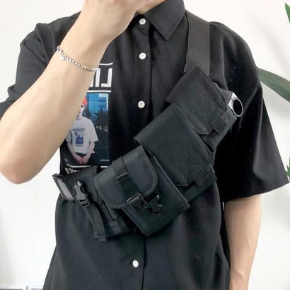 - 테크웨어 탄창백 힙색 크로스 메신저백 웨이스트 가방 7종류