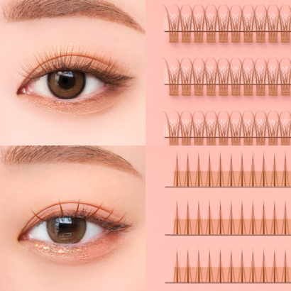 붙이는 셀프속눈썹 언더래쉬 가닥 인조 자연스러운속눈썹 데일리속눈썹 붙이기 재료