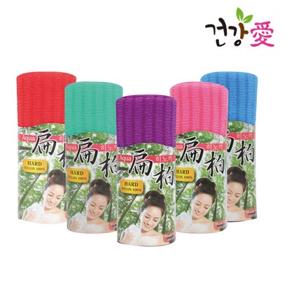 일본 타츠네 히노끼 까슬한 하드 샤워타올 2개