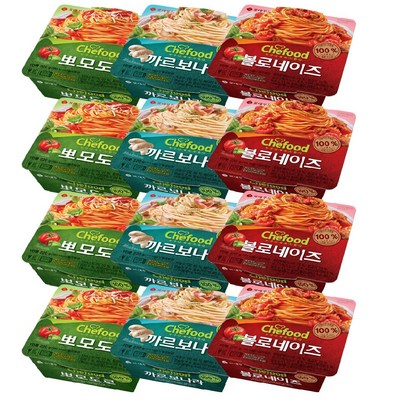 쉐푸드 스파게티 혼합3종/까르보나라볼로네이즈뽀모도로/캠핑요리 리뷰후기