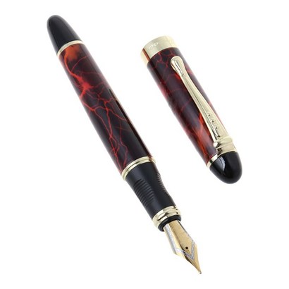 Jinhao X450 럭셔리 남성 분수 펜 비즈니스 학생 0 추가 미세한 펜촉 서예 사무용 공급 도구