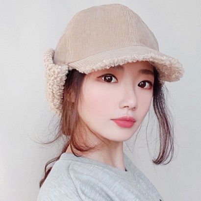 이코마켓 뽀글이 여성 겨울모자 겨울 골프모자 여성골프모자 귀도리모자 귀마개모자 털모자