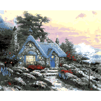 미니스토어 DIY 명화그리기 물감 붓 40X50 풍경 03선물