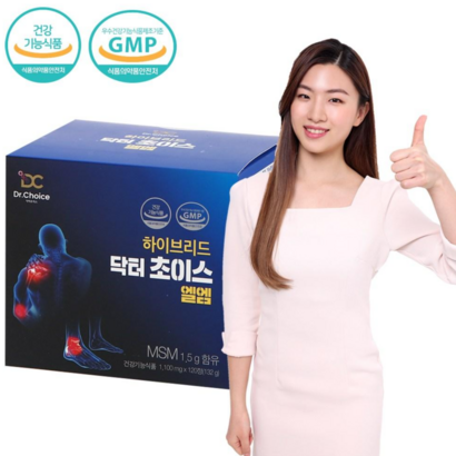 하이브리드 닥터초이스 엘엠 어깨 팔꿈치 손목 발목 S NA 콘드로이친 근육인대영양제 120정