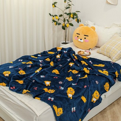 카카오프렌즈 밍크 소프트 담요_라이언