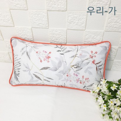 우리가 수제 순면 모달코튼 레일라삥 누빔솜덧댄 유아 편백 메밀 베개커버 20x40