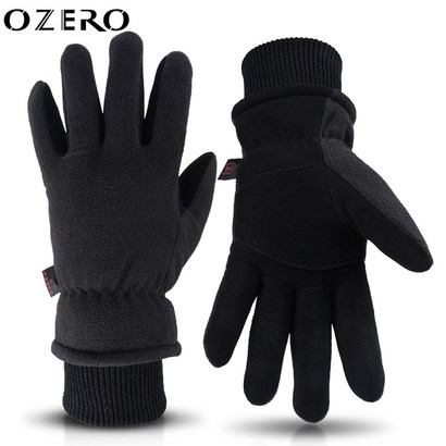 OZERO 오제로 방한 장갑 사슴가죽플리스 방수 방풍 겨울용 내마모 남성용