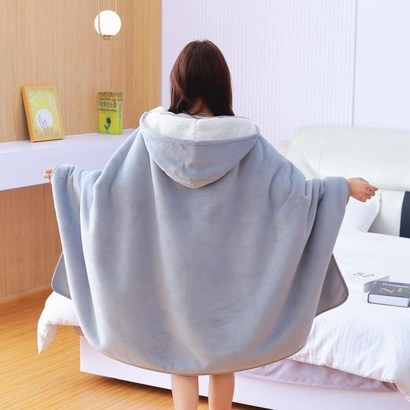 해피월드샵 가을 겨울 낮잠 후드 똑딱이 담요 휴대용 오피스 회사 다기능 극세사 무릎 덮개 리뷰 후기