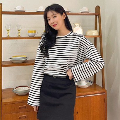 반에이크 여성용 와와 단가라 티셔츠