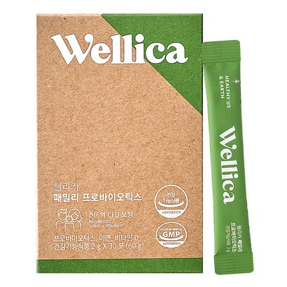 웰리카 패밀리 프로바이오틱스 50억 키즈유산균 아연
