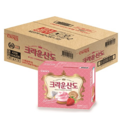 크라운 산도 딸기크림치즈 샌드