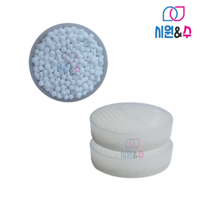 시원&수 세라믹볼 샤워기헤드 염소필터 세라믹 구슬 잔류엄소제거 세균 곰팡이 냄새제거