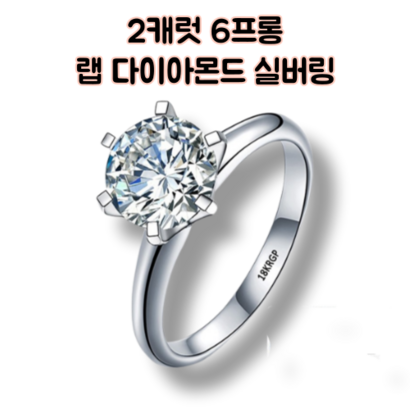 모이사나이트 다이아반지 인조 합성 다이아몬드 실버 반지 oissanite 대체 다이야