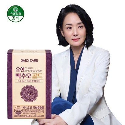 유한양행 유한백수오골드 갱년기 케어 60정 30일분