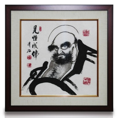 청곡 화백 달마도 견성성불 풍속화 민화 동양화 개업선물 집들이 매트 액자 그림 선물 전시 리뷰 후기