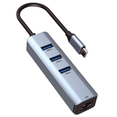 TYE-C USB30 HUB 타입C 3포트 IA 랜허브 CH