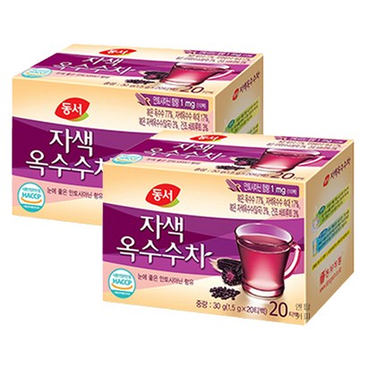동서 자색옥수수차 20티백X2통 리뷰후기
