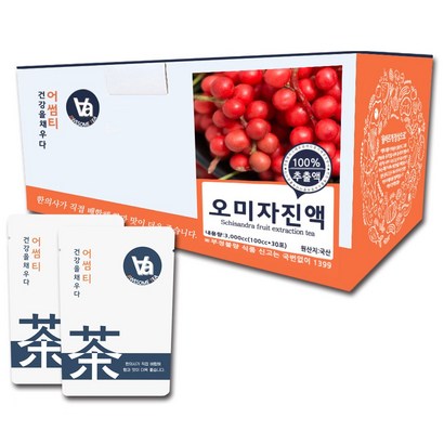 중저온추출 16시간 국산 오미자즙 진액 30개입