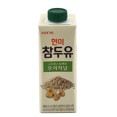 롯데 현미참두유 오리지널 24개입 뚜껑있는 두유