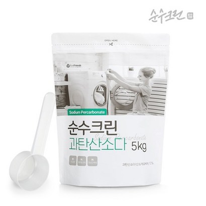 순수크린 과탄산소다 파우치스푼1개 증정 원료사용 인증 산소계표백제
