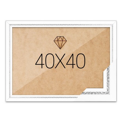 보석십자수액자 40x40 고급형 그레이스 화이트