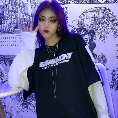 스플리트 레이어드 티셔츠 리뷰후기