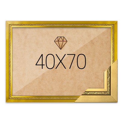 보석십자수액자 40x70 고급형 그레이스 골드