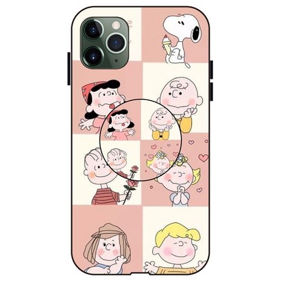 폰킹덤 글라스 무선충전 가능 보라 노랑 핑크 스마트톡 휴대폰 범퍼 케이스