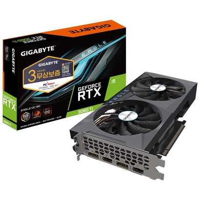 기가바이트 지포스 RTX 3060 Ti EAGLE OC D6 8GB 피씨디렉트 그래픽카드 리뷰후기
